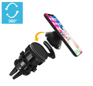 Air Vent Mount Phone Holder with Adjustable Switch Lock for Popsocket with 360 Rotation