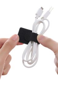 Charging Headset Fixed Data Storage Strap (Option: Black-3M style-20x55mm)