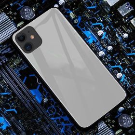 Simplicity And Creativity Luminous Glass Phone Case (Option: White-IPhone13 pro)