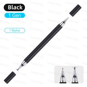 2 in 1 Universal Stylus Pen For Tablet Mobile Android ios Phone iPad Accessories Drawing Tablet Capacitive Screen Touch Pen (Colors: Black)