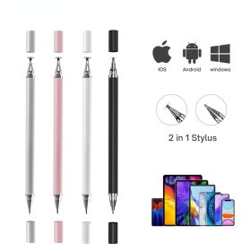 2 in 1 Universal Stylus Pen For Tablet Mobile Android ios Phone iPad Accessories Drawing Tablet Capacitive Screen Touch Pen (Colors: 4 Packs)