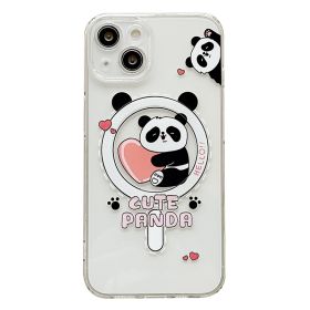 Cute Dinosaur Panda Magnetic Phone Case (Option: Panda-Iphone 11)